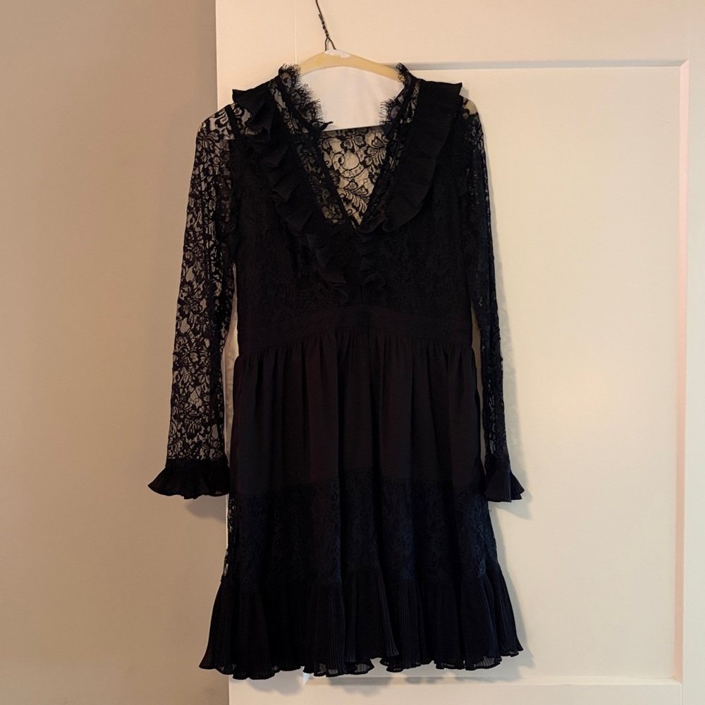 French Connection Black Lace Overlay